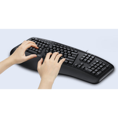 Clavier ergonomique de bureau Adesso (conforme TAA) AKB-150UB-TAA