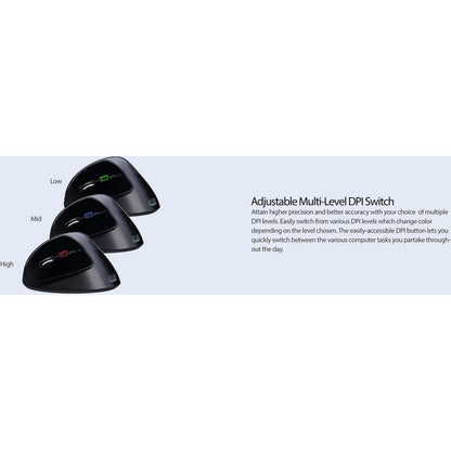 Souris ergonomique verticale pour gaucher conforme Adesso TAA IMOUSEE7-TAA