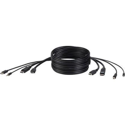 Câble Belkin TAA DUAL (1) HDMI-HDMI (1) DP-DP/USB/AU F1DN2CC-HHPP6T