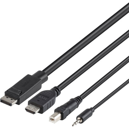 Câble Belkin TAA DUAL (1) HDMI-HDMI (1) DP-DP/USB/AU F1DN2CC-HHPP6T