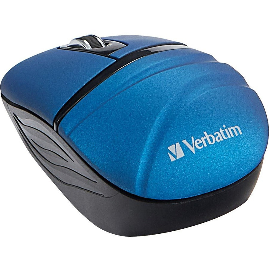 Mini-souris de voyage sans fil Verbatim, série Commuter - Bleu 70705