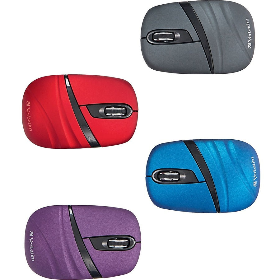 Mini-souris de voyage sans fil Verbatim, série Commuter - Bleu 70705
