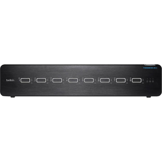 Commutateur KVM sécurisé universel Belkin de 2e génération, double tête à 8 ports avec CAC F1DN208KVM-UN-4