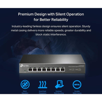 Commutateur de bureau TP-Link 8 ports 2,5G TL-SG108-M2