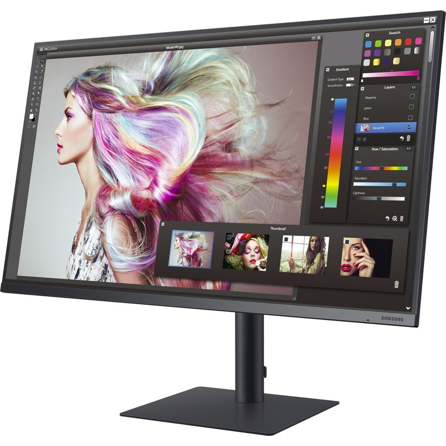 Moniteur LCD Samsung F32TU874VN 32" Classe 4K UHD - 16:9 - Gris bleu foncé LF32TU874VNXGO