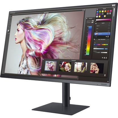 Moniteur LCD Samsung F32TU874VN 32" Classe 4K UHD - 16:9 - Gris bleu foncé LF32TU874VNXGO