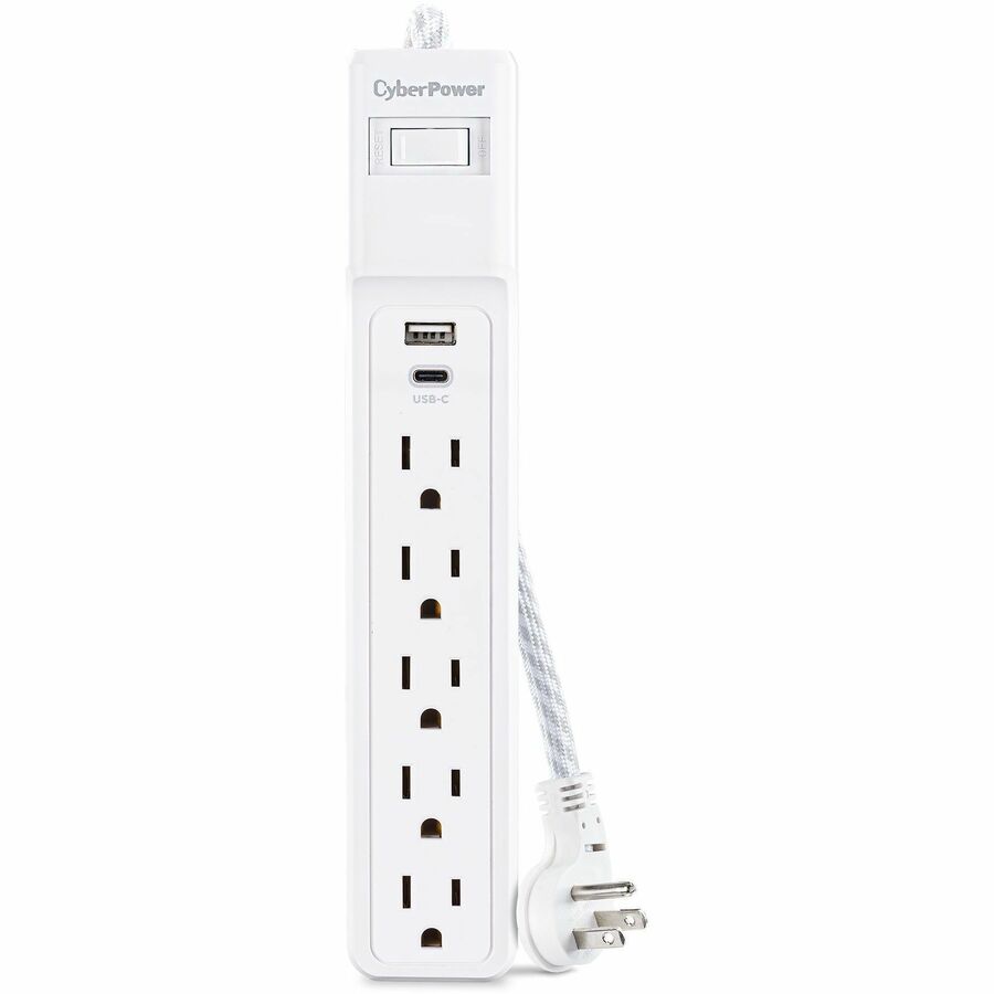 Parasurtenseur/protecteur de surtension à 5 prises CyberPower P504UC P504UC