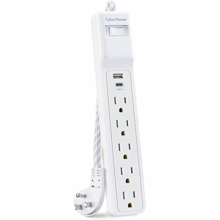 Parasurtenseur/protecteur de surtension à 5 prises CyberPower P504UC P504UC