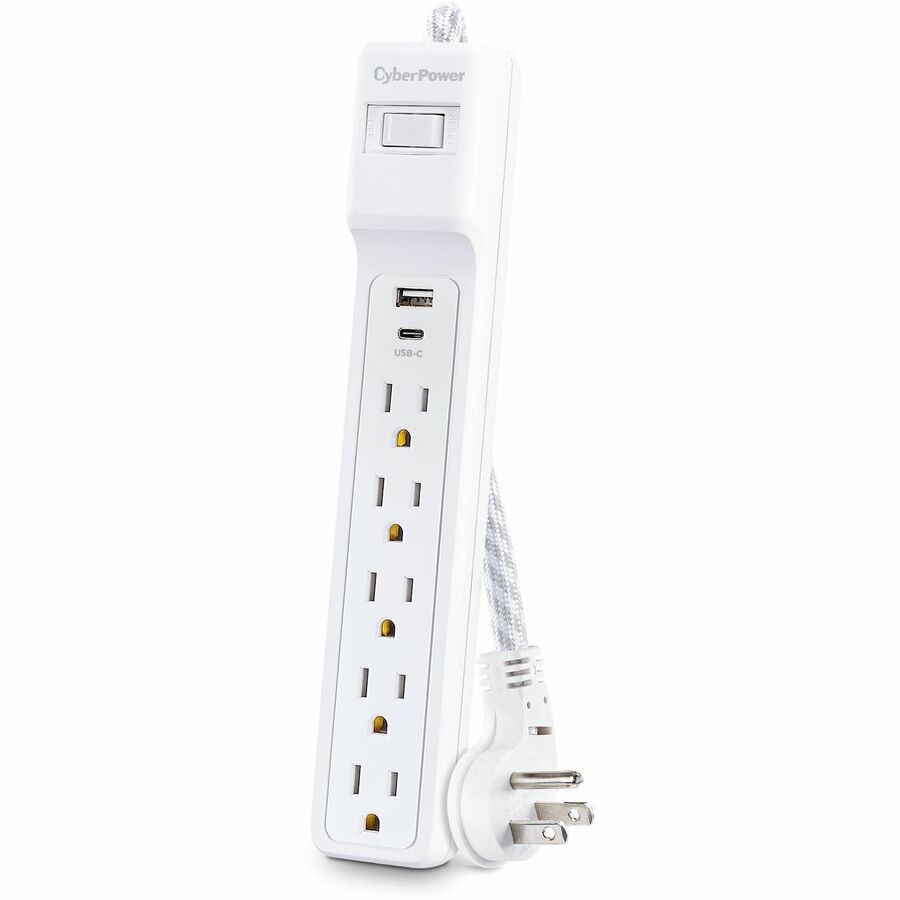 Parasurtenseur/protecteur de surtension à 5 prises CyberPower P504UC P504UC