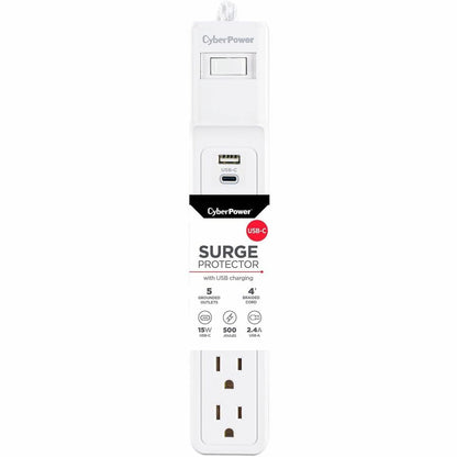 Parasurtenseur/protecteur de surtension à 5 prises CyberPower P504UC P504UC