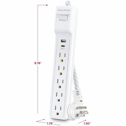 Parasurtenseur/protecteur de surtension à 5 prises CyberPower P504UC P504UC