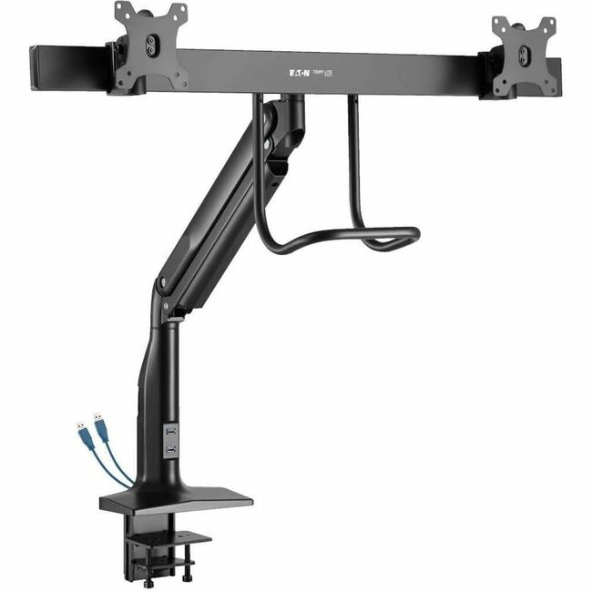 Tripp Lite by Eaton Safe-IT DMPDD1735AM Clamp Mount for Monitor, Interactive Display, HDTV - Black DMPDD1735AM
