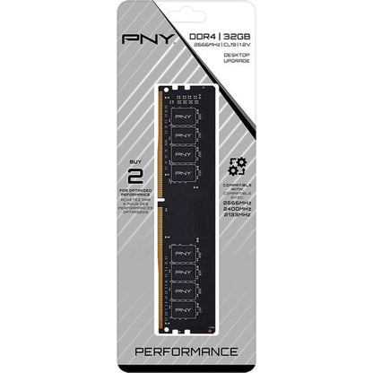 Mémoire de bureau PNY 32 Go DDR4 2666 MHz (PC4-21300) MD32GSD42666-TB