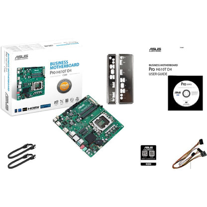 Carte mère de bureau Asus H610T D4-CSM - Chipset Intel H610 - Socket LGA-1700 - Mémoire Intel Optane compatible - Mini ITX PRO H610T D4-CSM