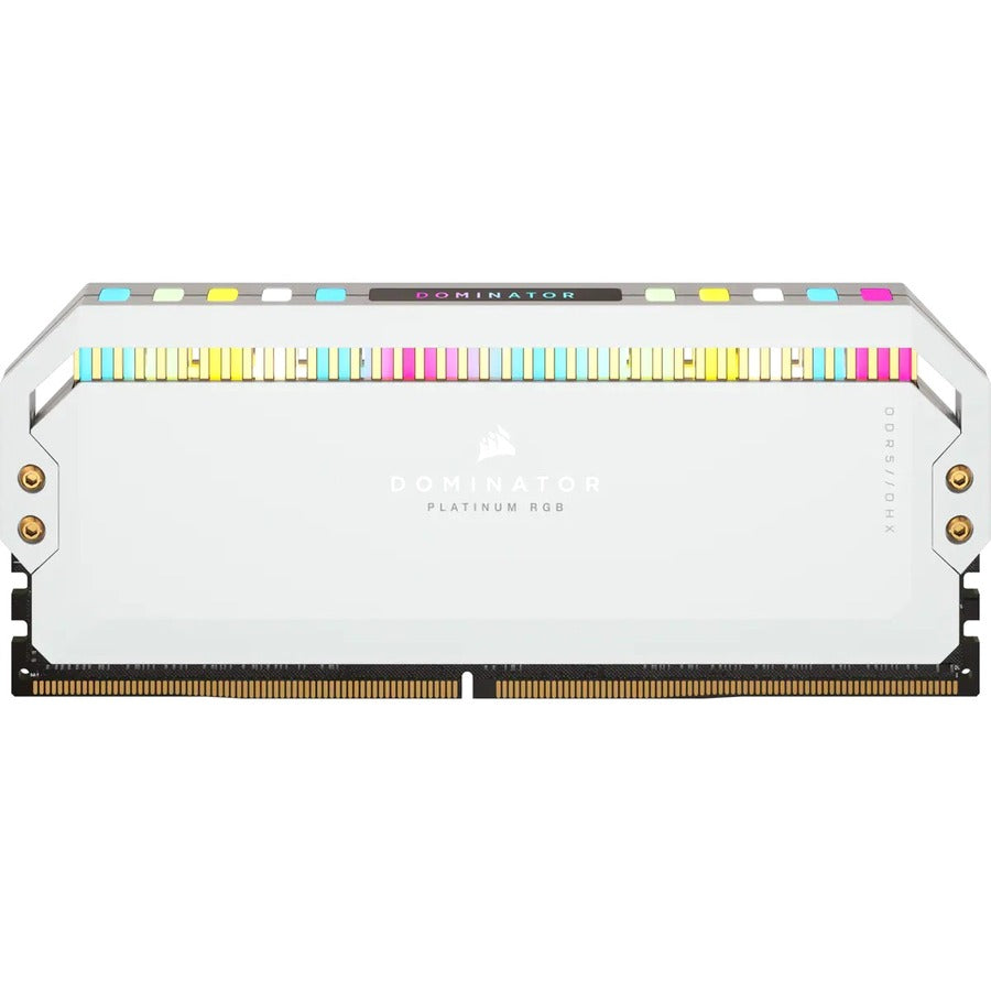 Kit de mémoire Corsair Dominator Platinum RGB 32 Go (2 x 16 Go) DDR5 DRAM 6 200 MHz C36 - Blanc CMT32GX5M2X6200C36W