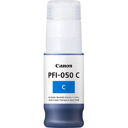 Cartouche d'encre à jet d'encre d'origine Canon PFI-050 C - Pack cyan 5699C001