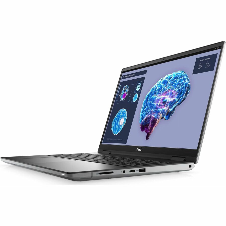 Station de travail mobile Dell Precision 7000 7680 16" - Full HD Plus - Intel Core i9 13e génération i9-13950HX - Technologie vPro - 64 Go - SSD 1 To - Clavier anglais (États-Unis) - Aluminium Titan Gray PMTF1