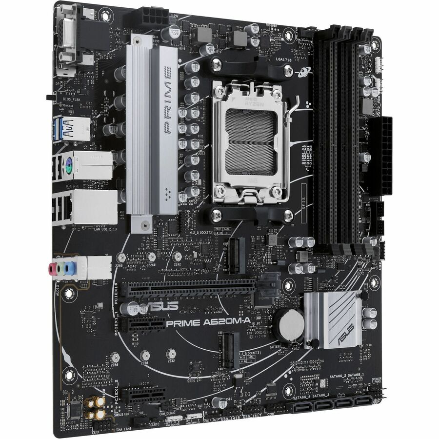 Carte mère de bureau Asus Prime PRIME A620M-A-CSM - Chipset AMD A620 - Socket AM5 - Micro ATX PRIME A620M-A-CSM