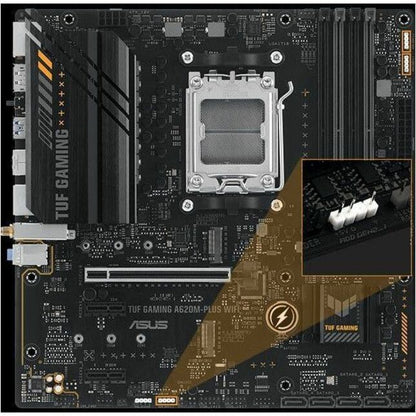 TUF TUF GAMING A620M-PLUS WIFI Gaming Desktop Motherboard - AMD A620 Chipset - Socket AM5 - Micro ATX TUF GAMING A620M-PLUS WIFI