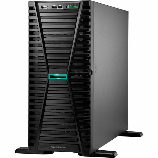 Serveur tour HPE ProLiant ML110 G11 4,5U - 1 x Intel Xeon Bronze 3408U 1,80 GHz - 16 Go de RAM - Contrôleur Serial ATA, Serial Attached SCSI (SAS) P55533-001