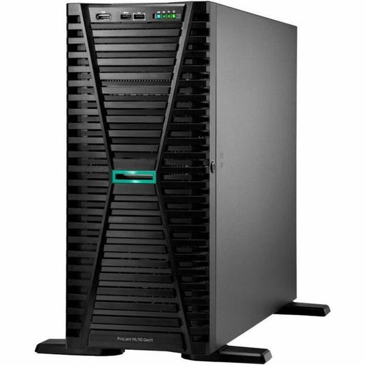 Serveur tour HPE ProLiant ML110 G11 4,5U - 1 x Intel Xeon Bronze 3408U 1,80 GHz - 16 Go de RAM - Disque dur 4 To - (1 x 4 To) Configuration du disque dur - Contrôleur Serial ATA P55534-001