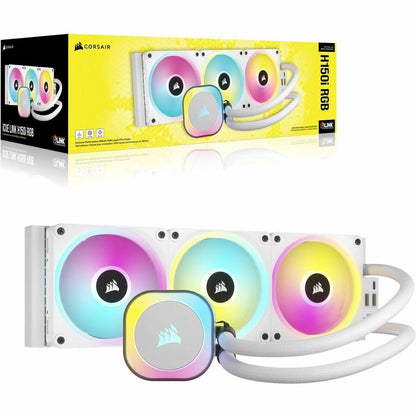 Refroidisseur liquide pour processeur Corsair iCUE LINK H150i RGB AIO - Blanc CW-9061006-WW
