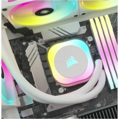 Refroidisseur liquide pour processeur Corsair iCUE LINK H100i RGB AIO - Blanc CW-9061005-WW