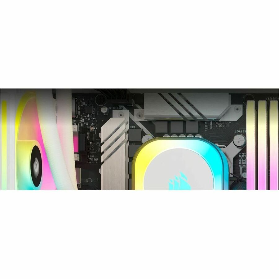 Refroidisseur liquide pour processeur Corsair iCUE LINK H100i RGB AIO - Blanc CW-9061005-WW