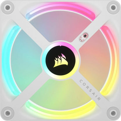 Kit d'extension pour ventilateur PC Corsair iCUE LINK QX120 RGB 120 mm PWM - Blanc CO-9051005-WW