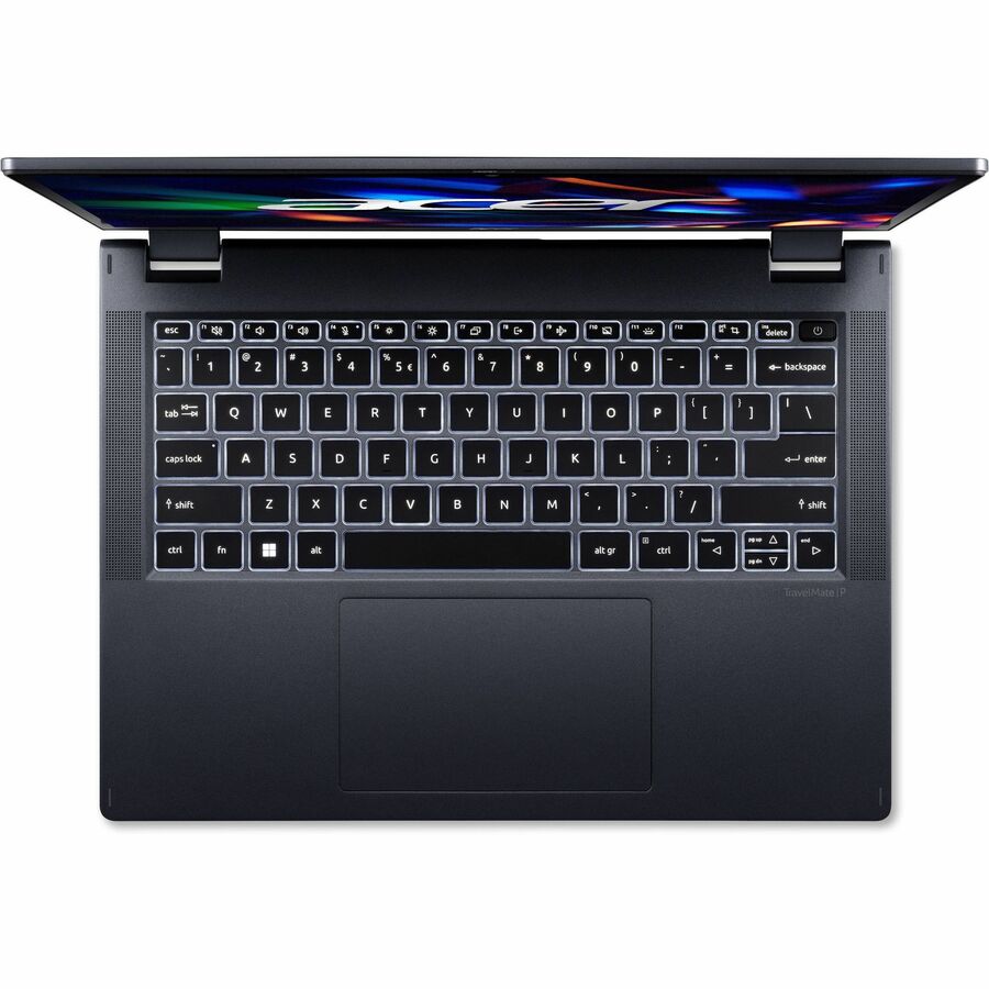Acer TravelMate P4 Spin 14 P414RN-53 TMP414RN-53-579U Ordinateur portable convertible 2 en 1 à écran tactile 14" - WUXGA - Intel Core i5 13e génération i5-1335U - 16 Go - SSD 512 Go - Clavier anglais - Bleu NX.VZQAA.004
