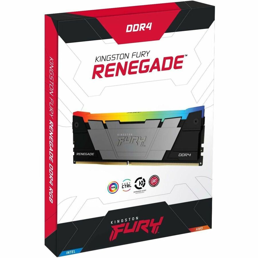 Kit de mémoire Kingston FURY Renegade 128 Go (4 x 32 Go) DDR4 SDRAM KF432C16RB2AK4/128