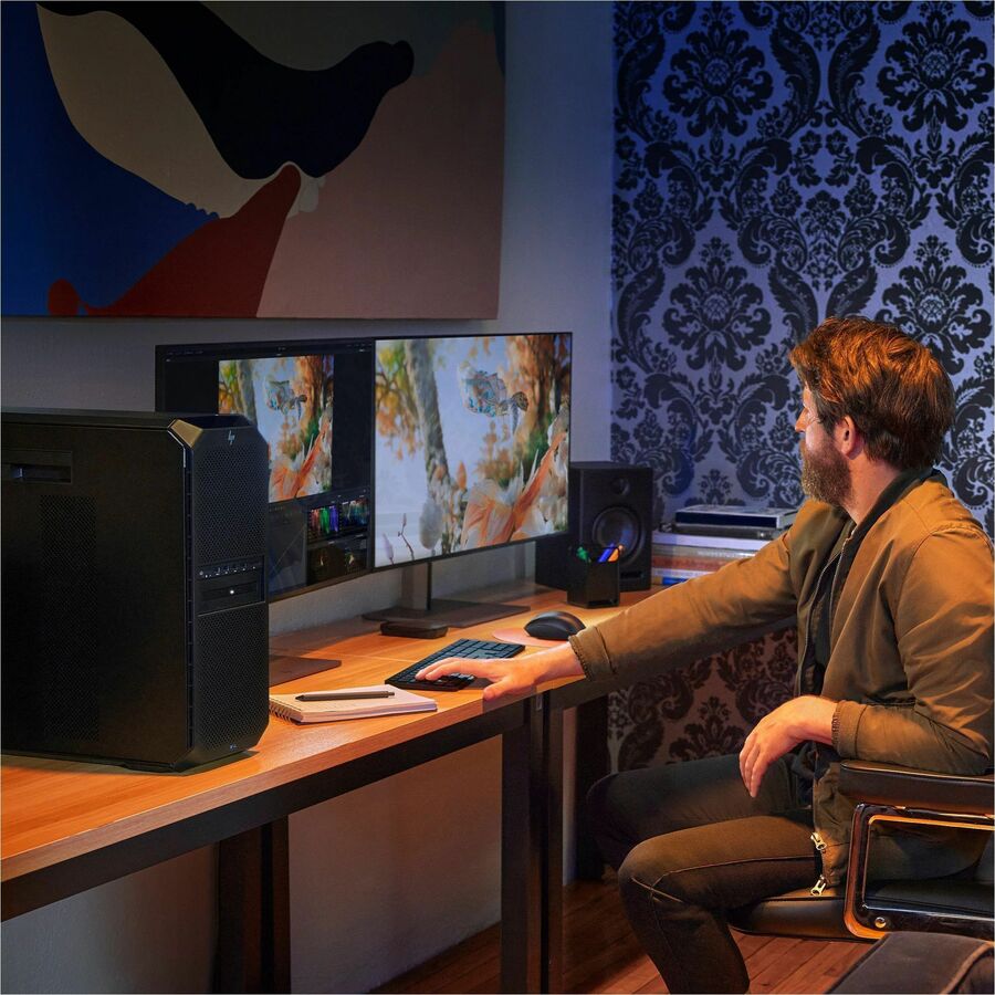 Station de travail HP Z6 G5 A - 1 x AMD Ryzen Threadripper PRO 7945WX - 16 Go - SSD 512 Go - Tour - Noir 9J2K0UT#ABC
