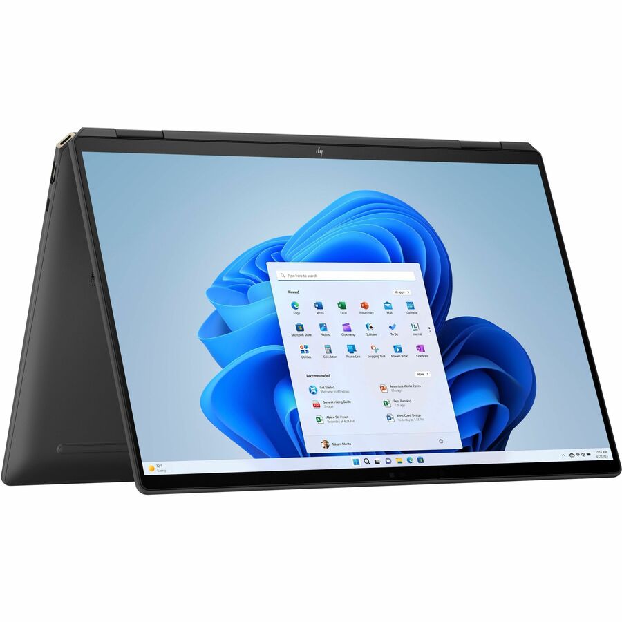 Ordinateur portable convertible 2 en 1 à écran tactile 16" HP Spectre x360 16-aa0000 16-aa0010ca - 2,8K - Intel Core Ultra 7 155H - Plateforme Intel Evo - 32 Go - SSD 2 To - Aluminium noir Nightfall 963A0UA#ABL