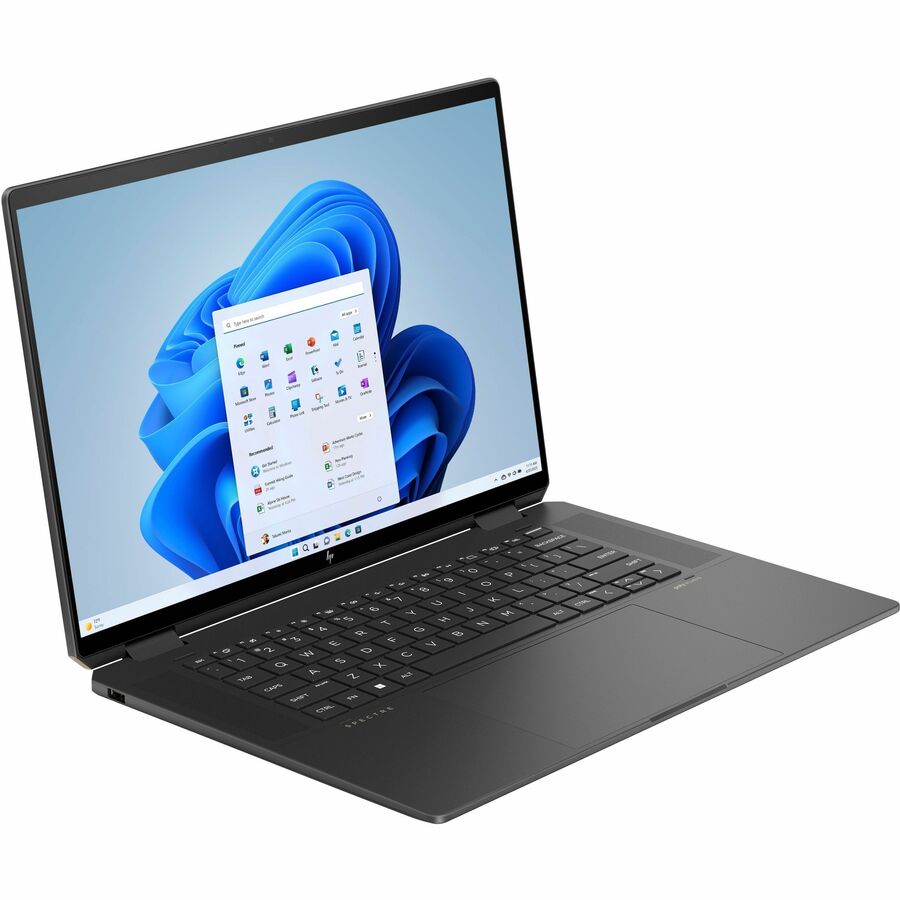 Ordinateur portable convertible 2 en 1 à écran tactile 16" HP Spectre x360 16-aa0000 16-aa0010ca - 2,8K - Intel Core Ultra 7 155H - Plateforme Intel Evo - 32 Go - SSD 2 To - Aluminium noir Nightfall 963A0UA#ABL