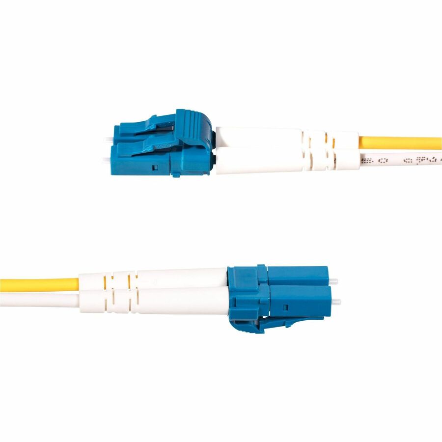 Câble fibre optique duplex monomode LC vers SC (UPC) OS2 de 2 m (6,6 pi), 9/125, 100G, faible perte d'insertion, cordon de raccordement fibre LSZH SMLCSC-OS2-2M