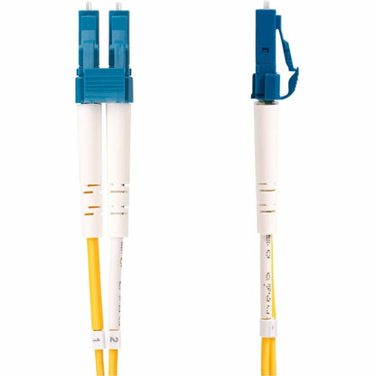 Câble fibre optique duplex monomode LC vers SC (UPC) OS2 de 2 m (6,6 pi), 9/125, 100G, faible perte d'insertion, cordon de raccordement fibre LSZH SMLCSC-OS2-2M