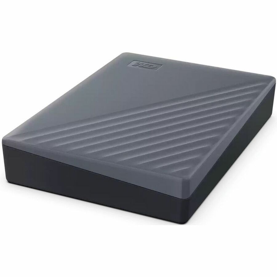 Disque dur externe portable WD My Passport WDBRMD0050BGY-WESN 5 To - Gris silicone WDBRMD0050BGY-WESN