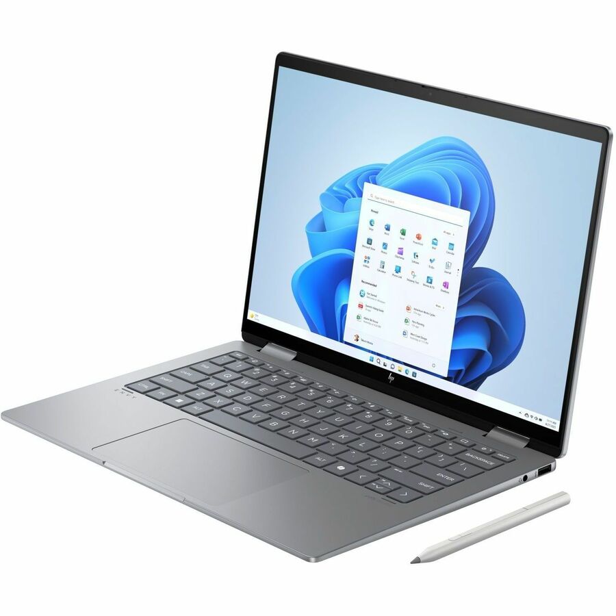 Ordinateur portable convertible 2 en 1 à écran tactile HP ENVY x360 14-fc0000 14-fc0000ca 14 pouces - 2,8K - Intel Core Ultra 7 155U - 16 Go - SSD 1 To - Argent météore 9W3D7UA#ABL