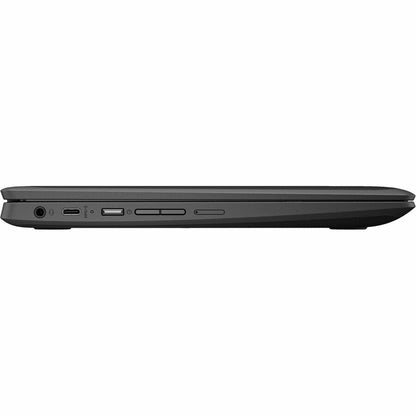 HP Pro x360 Fortis 11 G5 Chromebook 2 en 1 convertible robuste à écran tactile 11,6" - HD - Intel N-Series N100 - 8 Go - Mémoire flash 64 Go - Clavier anglais - Jack Black A12VHUT#ABA