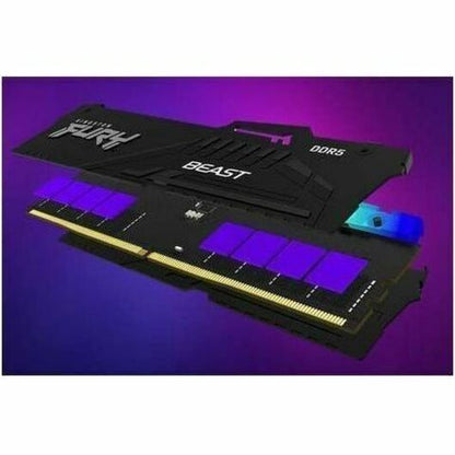 Kingston 32 Go (1 x 32 Go) DDR5 6 000 MT/s CL30 FURY Beast Noir RVB EXPO KF560C30BBEA-32