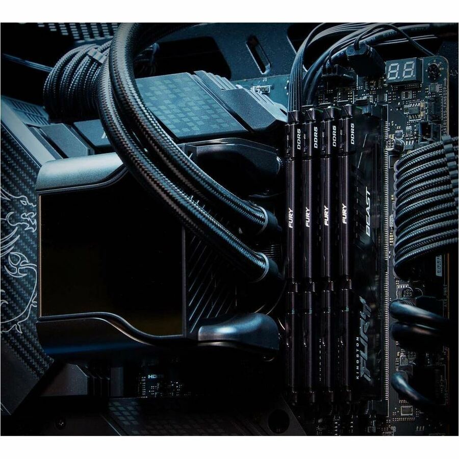 Kingston 32 Go (2 x 16 Go) DDR5 6 800 MT/s CL34 FURY Beast Noir RVB EXPO KF568C34BBEAK2-32