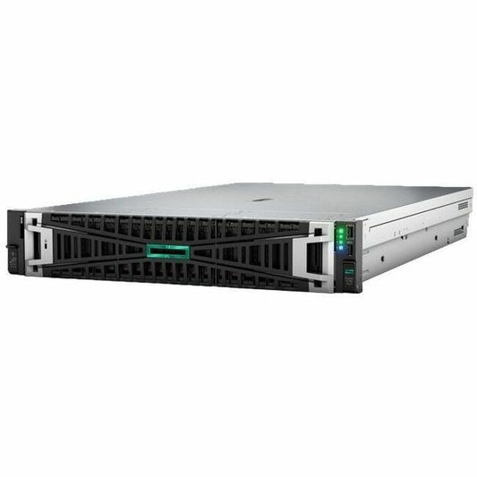 Serveur rack 2U HPE ProLiant DL380 G11 - 1 x Intel Xeon Silver 4510 2,40 GHz - 64 Go de RAM - Disque dur 4,80 To - (2 x 2,4 To) Configuration du disque dur - Serial ATA/600, contrôleur SAS 12 Gb/s P72983-005