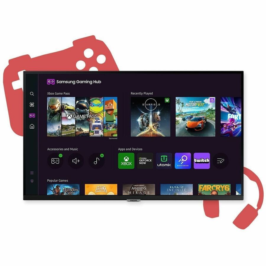 Moniteur LCD intelligent Full HD Samsung S32DM500EN 32" - 16:9 - Noir LS32DM500ENXGO