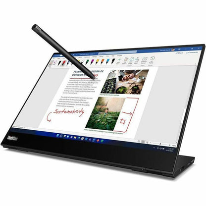 Lenovo ThinkVision M14t 14" (355.60 mm) Class LED Touchscreen Monitor - 16:10 - 6 ms 63FDUAR6US