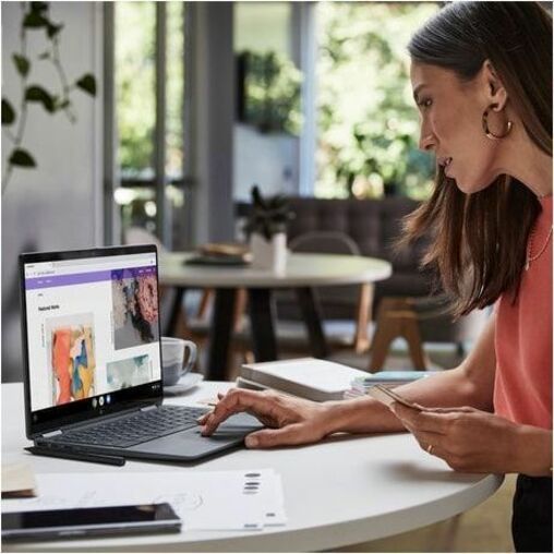 Chromebook convertible 2 en 1 à écran tactile HP Elite Dragonfly 13,5" - WUXGA+ - Intel Core i5 12e génération i5-1245U - Technologie vPro - 8 Go - SSD 256 Go - Clavier bilingue - Bleu ardoise A4ED2UT#ABL
