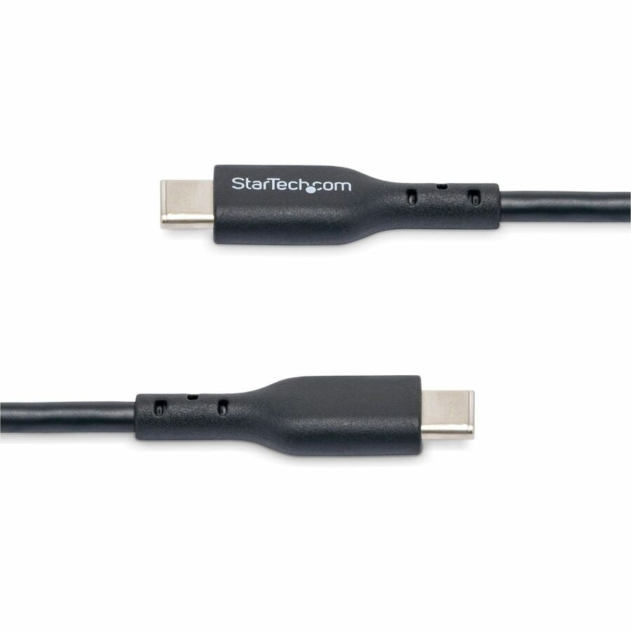 StarTech.com 10ft (3m) USB-C Charging Cable, USB 2.0 Type-C Laptop Charger Cord, 60W Power Delivery, TPE Jacket, Data Transfer Cable USB2CC10FBKE