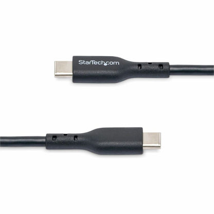 StarTech.com 10ft (3m) USB-C Charging Cable, USB 2.0 Type-C Laptop Charger Cord, 60W Power Delivery, TPE Jacket, Data Transfer Cable USB2CC10FBKE