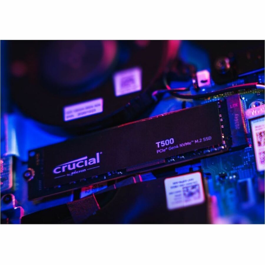Disque SSD Crucial T500 4 To - M.2 2280 interne - PCI Express NVMe (PCI Express NVMe 4.0 x4) CT4000T500SSD3