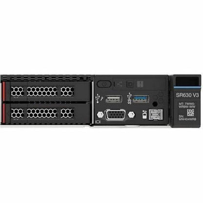 Lenovo ThinkSystem SR630 V3 7D731000NA 1U Rack Server - 1 x Intel Xeon Silver 4410T 2.70 GHz - 64 GB RAM - 5.76 TB SSD - (3 x 1.92TB) SSD Configuration - 12Gb/s SAS Controller 7D731000NA