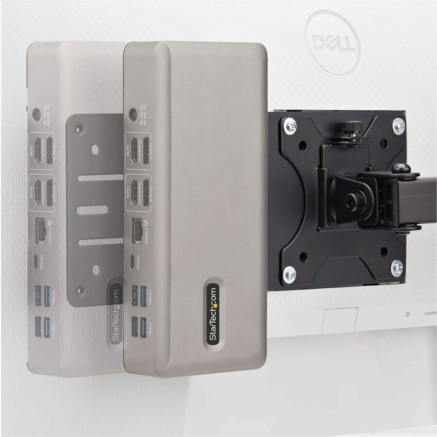 Support de montage VESA StarTech.com pour NUC/clients légers ou stations d'accueil pour ordinateur portable, compatible VESA 75 x 75/100 x 100 DOCK-NUC-VESA-MOUNT